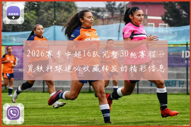 2026赛季中超16队完整30轮赛程一览铁杆球迷必收藏转发的精彩信息