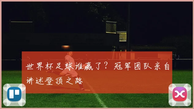 世界杯足球谁赢了？冠军团队亲自讲述登顶之路